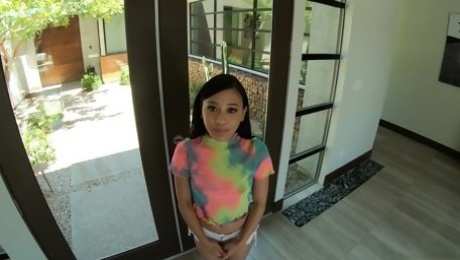 79 lbs Asian teen Jasmine Grey is a real fuck doll