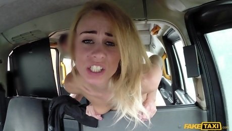 Blonde whore Carmel Anderson gets fucked by taxicab driver