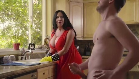 Stunning housewife sucking her hubby's dick - Sybil Stallone