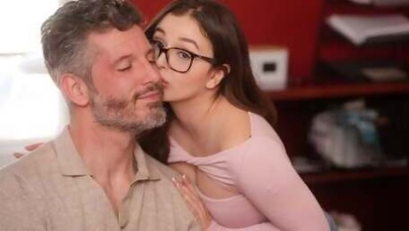 Busty nerd stepdaughter pleasing protective stepdad - FREE FULL VIDEO by OnlyTarts