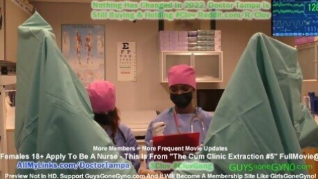 Semen Extraction #5, Doctor Tampa Taken By PervNurses Stacy Shepard & Nurse Jewel To The Cum Clinic!