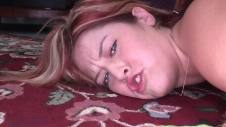Cute Redhead loves to be stretched by her first BBC!