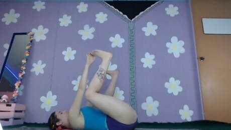 Yoga Workout Beginner Class Live Streaming Latina Flashing Nip Slip