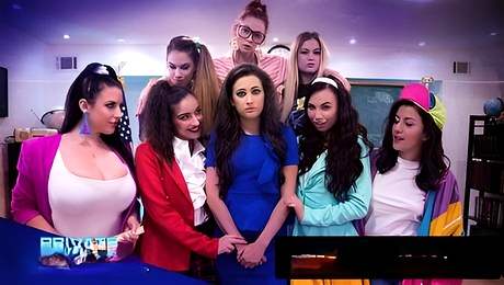 Girls Way featuring Georgia Jones and Angela White's group sex