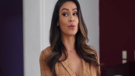 Busty Latina Realtor Katana Kombat Takes A Break To Suck & Fuck A