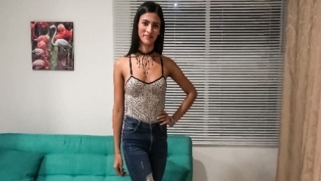 18yo Skinny Venezuelan Teen First Anal